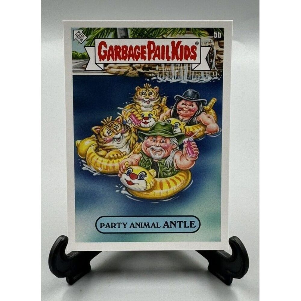 2020 GARBAGE PAIL KIDS GONE EXOTIC PARTY ANIMAL‎ ANTLE CARD 5b